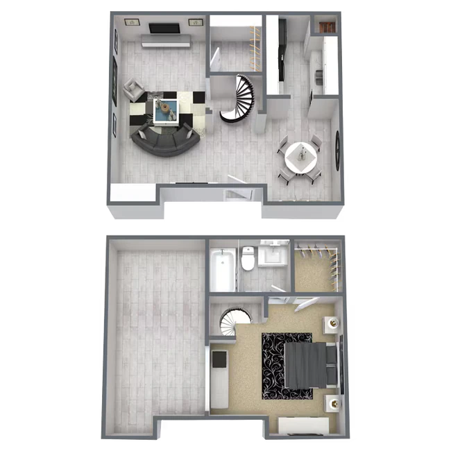 One Bedroom 2 1019 floor plan